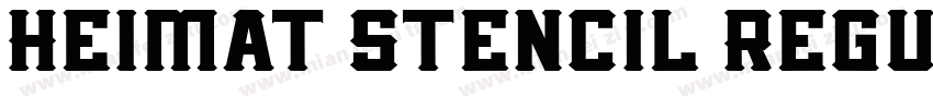 Heimat Stencil Regul字体转换